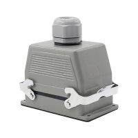 ：”{》： Heavy Duty Connectors HDC-HE-048-1/2 F/M 48Pin 500V 16A Industrial Rectangular Aviation Connector Plug Screw Connection