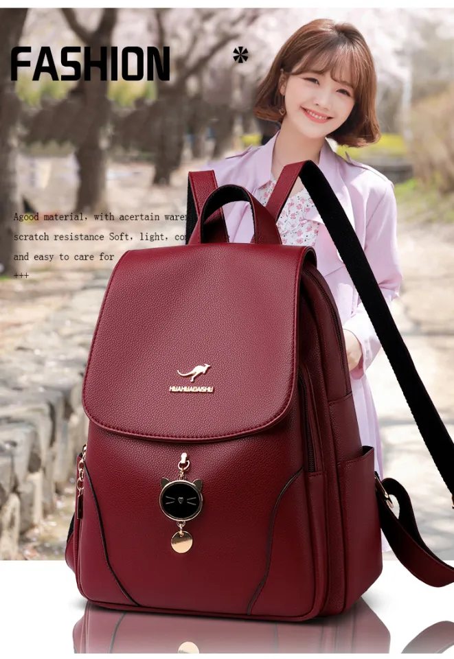 Luxury Soft Leather Designer Backpack for Teenager Girls Female Large  Capacity Sac A Dos Travel Ladies Bagpack Mochilas Feminina