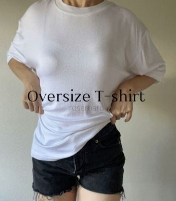 Rosemary Oversize t shirt เสื้อโอเวอร์ไซ์ เสื้อยืด เสื้อยืดตัวใหญ่ เสื้อยืดนุ่ม เสื้อยืดไม่ย้วย