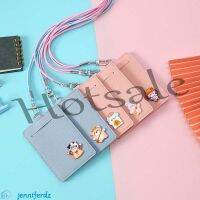 【hot sale】 ⊕♦ B11 JENNIFERDZ Cartoon Card Holder Portable Bank Card Rabbits Elastic Band Bears Lanyard