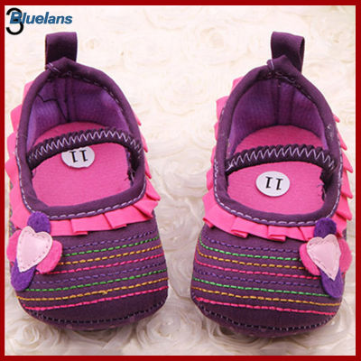 Bluelans®รองเท้าดอกไม้สำหรับเด็กหญิงวัยหัดเดิน,รองเท้าเด็กหัดเดิน0-18เดือนสีกากี