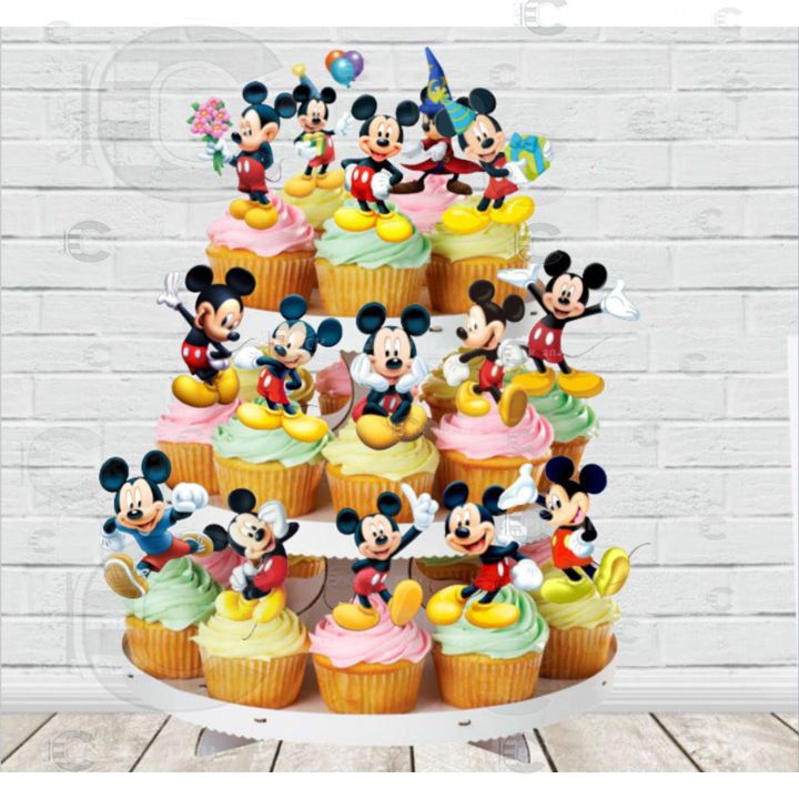 Mickey Mouse Cake Topper Cake Decor Digital Files DIY - Etsy