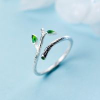 ✐☼⊕ chailian261683 Leaves Branch Opening Rings for Wedding Jewerly Bff