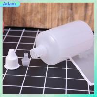 ADAM 1/5pcs 5/10/15/20/50/100ml ใช้ซ้ำ ยาหยอดตา DIY สมุดภาพ ขวดบีบ ม้วนกระดาษ กาว Applicator พลาสติกเปล่า