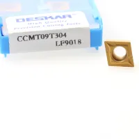 10PCS DESKAR CCMT060204 CCMT060208 CCMT09T304 CCMT09T308 LF9018 CNC เครื่องกลึงเครื่องมือกลึงคาร์ไบด์แทรก CNC สําหรับชิ้นส่วนเหล็ก