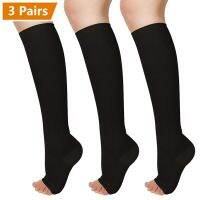 【YD】 3 Pairs Compression Socks Combination Toe Mens Womens Knee 20-30m Hg Factory Wholesale