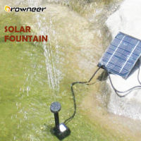 Solar Panel Fountain 180LH 7V Water Pump 1.2W Black Garden Pool Pond Aquarium Long Life Span Sunlight Bird Baths Spray Nozzles