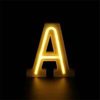 ❧ LED USB Decorative Letter Number Lights Light Up White Plastic Letters Standing Hanging Romantic wedding home decoration