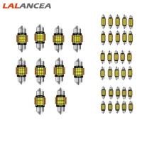 10ชิ้นหลอดไฟ LED แคนบัสปลายสองด้าน900lm ไฟหลังคาสว่างมากชุดไฟป้ายทะเบียนรถส่วนภายใน【fast】