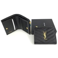 ของแท้ 100% ราคาถูก New YSL zip card case wallet