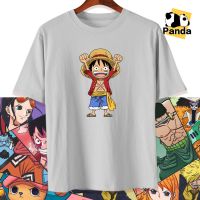 เสื้อยืดลำลองฤดูร้อน ลูฟี่วันพีซเสื้อยืด ONE PIECE เสื้อยืดลูฟี่เสื้อเชิ้ต Unisex ขนาดเอเชีย หลากหลายสี เสื้อยืดผ้าฝ้ายแท้