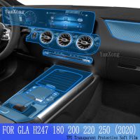 For Mercedes Benz GLA H247 2020 Car Interior Center Console Transparent TPU Protective Film Anti-Scratch Sticker