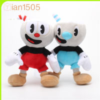 Cupphead Mugman ตุ๊กตา9.8in (25ซม.) โมเดลตุ๊กตาของเล่น