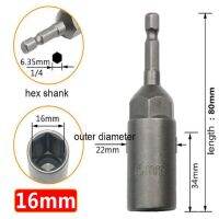 1 Buah 80Mm Panjang 1/4  Hex Drive Soket Magnetik Dampak Mur Baut Menyerap Sekrup Kekerasan Di Atas HRC60Drill Bits