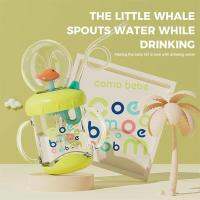 Water Cup Food Grade Heat-Resistant Cartoon Decor With Juice Scale Mark Lovely Bottle Cup Whale Supplies Water Design Home E7E8