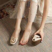 Single flat shoes with flat shoes square love metal lighter set foot