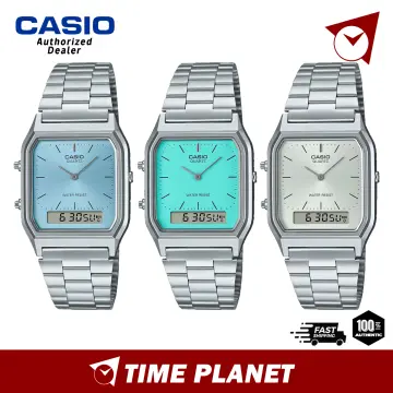 Casio Classic AQ-230A-2A2 Retro Digital Analog Alarm Unisex Watch 3 Color  AQ230