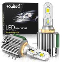 2Pcs H15 LED Bulbs Car Headlight High Beam Day Driving Running Light 12V 6500K White Auto Lamp Canbus For Golf 6 VW Audi BMW Bulbs  LEDs  HIDs