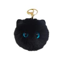 Handmade Plush Pendant Opposite Cat Ball Light Cat Keychain Cute Simple Creative Gift Girl Heart Soft and Dirt-resistant Portable Suitable for Mobile Phone Case Earphone Bag reasonable