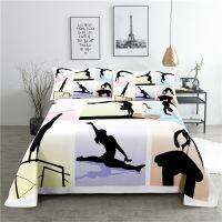 【CW】 0.9/1.2/1.5/1.8/2.0m Digital Printing Polyester Bed Flat Sheet With Pillowcase Print Set