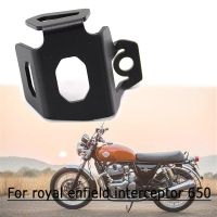 CNC Aluminum Motorcycle Essories Rear Brake Fluid Reservoir Guard Cover Protector For Royal Enfield Interceptor 650