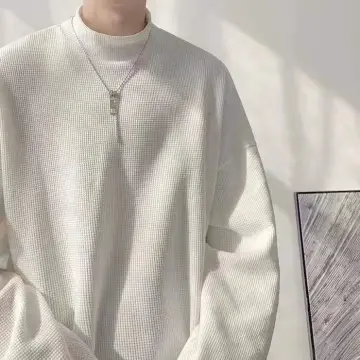 Korean Fashion Plaid Knit Cardigan Men V-neck Long Sleeve Slim