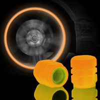 Luminous Valve CAP Multicolor DUST-proof ยางตกแต่งอุปกรณ์เสริมยาง Stem COVER Universal Car รถจักรยานยนต์ Make Valve stems