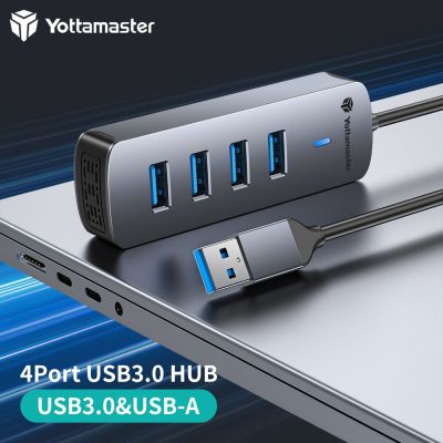 Yottamaster ฮับ3.0 USB 4พอร์ตสำหรับ Type-C 5Gbps USB หลากหลายพกพา USB อะแดปเตอร์ OTG Splitter ความเร็วสูงสำหรับ PC Macbook