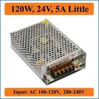 【Top-rated】 ตัวแปลงสัญญาณเอาท์พุท DC 24V 5A เล็กๆน้อยๆสวิตช์จ่ายไฟสลับ AC100-240V เครื่องแปลงแรงดันไฟฟ้าสำหรับไฟ LED