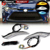 Front Bumper Led Daytime Running DRL Fogs Lights Compatible For 2020-2021 Corolla L Le Xle