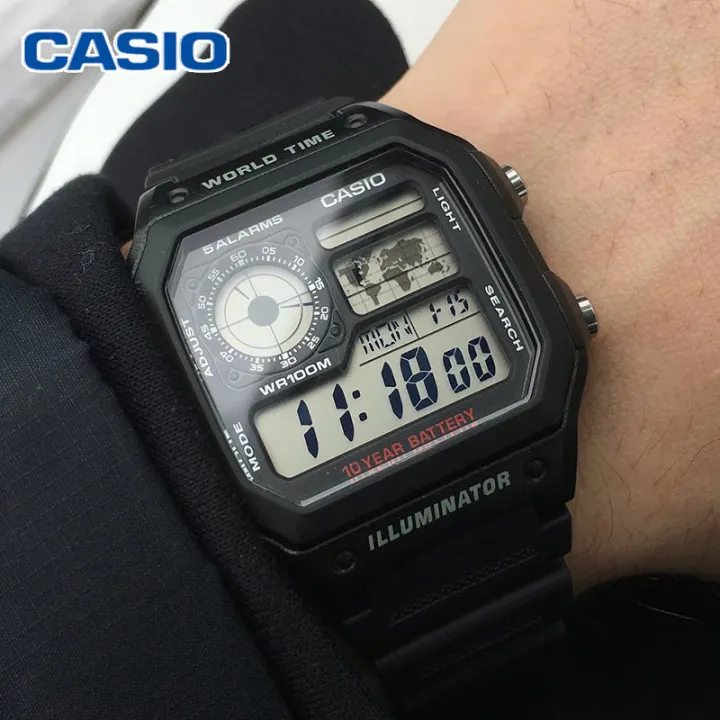 casio worldtime illuminator ae1200whd