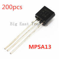 200Pcs MPSA13 A13 TO-92ทรานซิสเตอร์ดาร์ลิงตัน500mA 30V NPN,รับประกันคุณภาพ