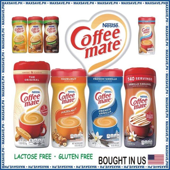 Coffee Mate Coffee Creamer Hazelnut French Vanilla Caramel Latte