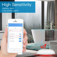 ZigBee Smart Flood Sensor เครื่องตรวจจับการรั่วไหลของน้ำ Flood Overflow Alert Security Alarm System Tuyasmart Life App Remote Control