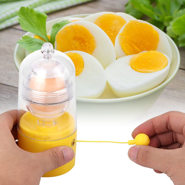 Egg Scrambler Silicone Shaker Whisk Hand Powered Golden Egg Maker with  Pulling Rope Eggs Cooking Tool Mixer Kitchen Gadgets 