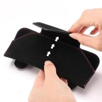 Sunglass Clip For Car Visor Multifunctional Sunglasses Business Cards Tickets Holder Eyeglasses Mount Box Car Interior Accessor Eyewear case