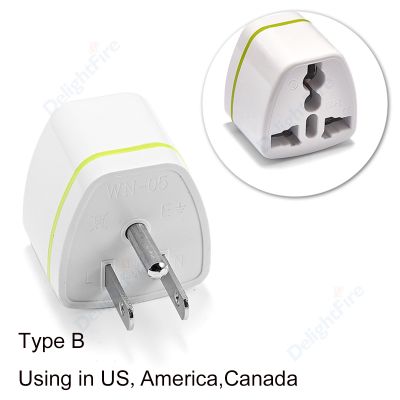 【NEW Popular】1PcsUSA ปลั๊กอะแดปเตอร์3 PinAUToUS TravelAdapter ปลั๊กไฟฟ้า ConverterOutlet