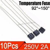 10Pcs/lot Black Square Fan Motor 250V 2A Thermal fuse LED Fues 92 95 105 110 115 120 125 130 135 140 145 150 degree Thermal fuse Electrical Circuitry