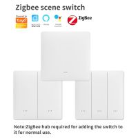 ❂ Tuya Zigbee Wireless Smart Scene Switch 1/2/3 Guang DC 3V Smart Home Remote Control Wall Panel Switches Work With Google Home