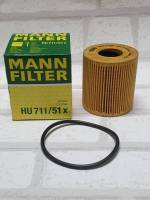 กรองน้ำมันเครื่อง  Mini Hatchback  R56 ( 2005 - 2013 ) รุ่น 1.4 One, 1.6 One  / Oil Filter Mann HU 711/51x / HU711/51x