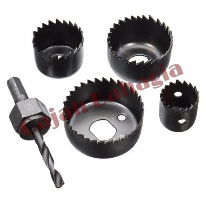 Hole Saw Kayu Set 5pcs Holesaw Kayu Mata Bor Pelubang Kayu Set 5 pcs