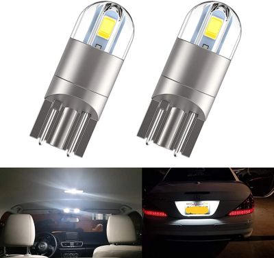 【CW】2pcs Car Light W5W T10 LED 192 501 Tail Side Bulb 3030 SMD Marker Lamp WY5WCanbus Auto Styling Wedge Parking Dome Light DC 12