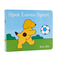 Small glass love movement English original picture book spot loves sport childrens Educational Enlightenment cognitive early education paperboard Book low childhood English original parent-child reading Eric hill where is wavelet series paperboard book