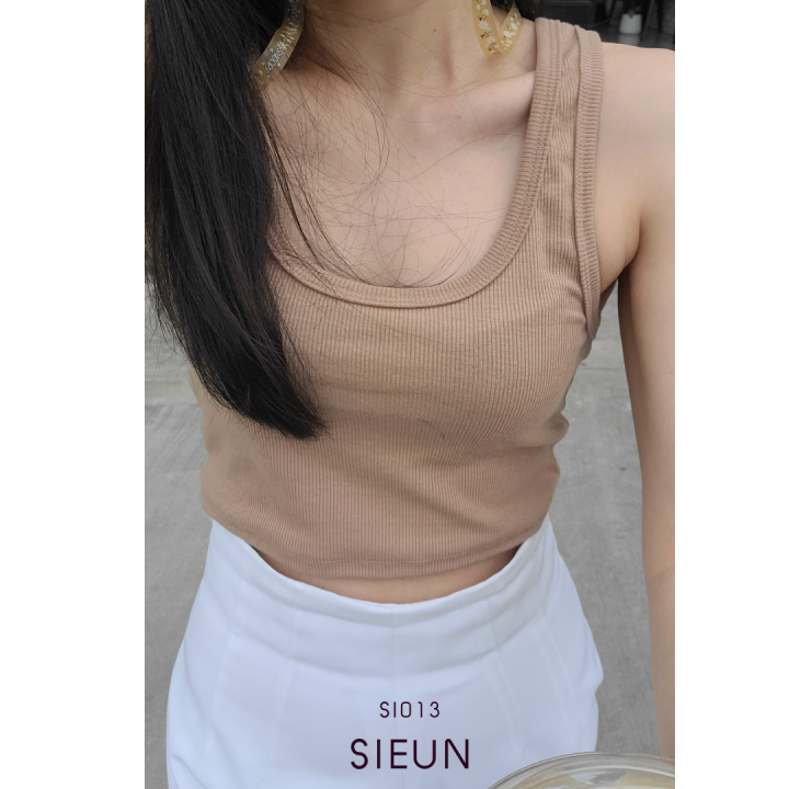 เสื้อกล้ามครอป-เสื้อกล้ามคอยู-มี-size-s-m-l-เสื้อกล้ามผู้หญิง-ทรงสวย-เสื้อกล้ามคอยู-si013-u-crop-tank-top