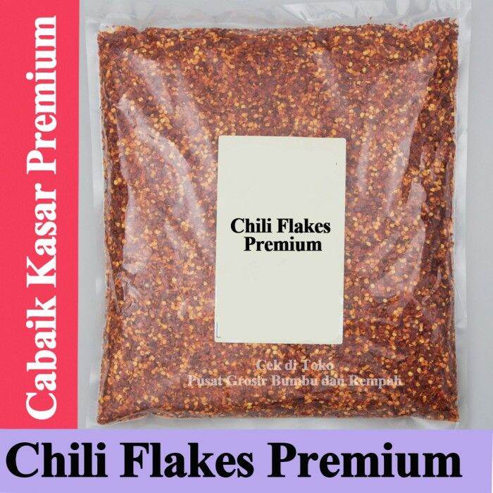 Chili Flakes 1 kg / Cabai Giling Kasar 1 kg / Chilli flakes Premium