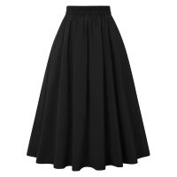 【CC】☌□  Waist Pleated Skirts 2023 Fashion Korean Big Skirt Female Dresses Hot