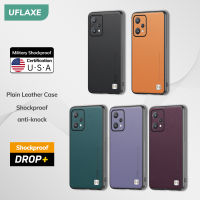 UFLAXE เคสแข็งกันกระแทก เคสโทรศัพท์หนังธรรมดา กล้องป้องกันเต็มรูปแบบ สำหรับ Realme 9 / Realme 9 Pro / Realme 9 Pro Plus / Realme 9i