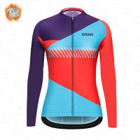 SIROKO Women Winter Cycling Jersey Suit Lady Simple Temperament Thermal Fleece Bicycle Clothes Kit Bike Clothing Set Mtb Uniform