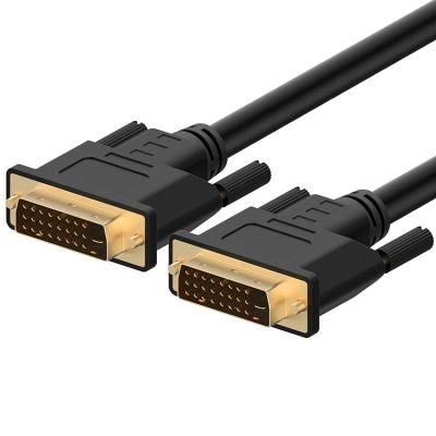 ：“{》 DVI Cable DVI-D To DVI 24+1 Male To Male Dual Link DVI-D Monitor Cable For PC HDTV Porjector 1.8M