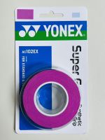 กริปพันด้ามไม้แบด ยางพันด้ามไม้แบด, ไม้เทนนิส สีชมพูเข้ม Yonex AC102EX  รุ่นฮิต แพ็ค 3 ม้วน สุดคุ้ม !!! สต็อกพร้อมส่ง ส่งด่วนทุกวัน